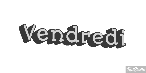 Vendredi Tekst effect