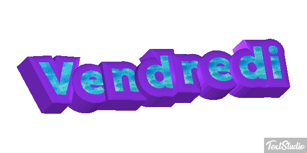 Vendredi Tekst effect