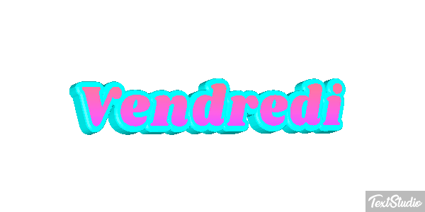 Vendredi Tekst effect