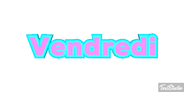 Vendredi Tekst effect