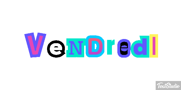Vendredi Tekst effect