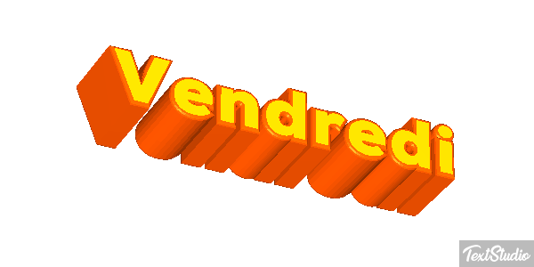 Vendredi Tekst effect