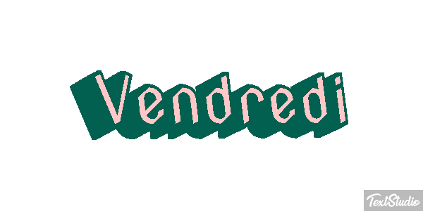 Vendredi Tekst effect