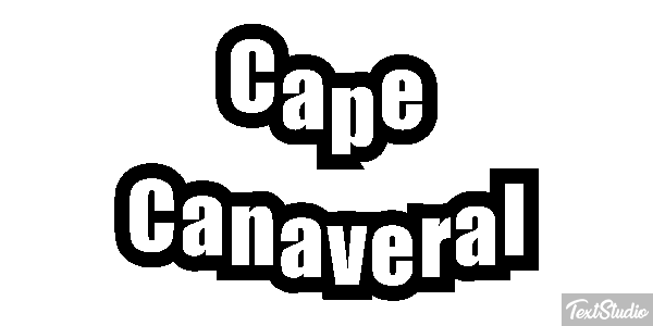 Cape Canaveral Effetto testo