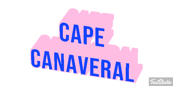 Cape Canaveral Effetto testo