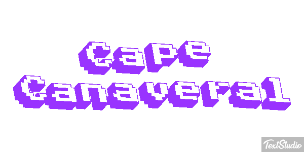 Cape Canaveral Effetto testo
