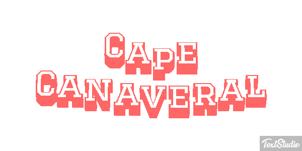 Cape Canaveral Effetto testo