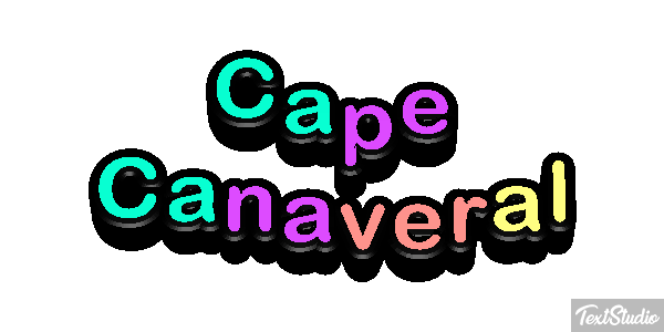 Cape Canaveral Effetto testo