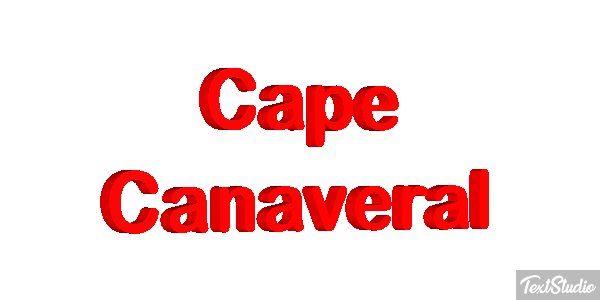 Cape Canaveral Effetto testo