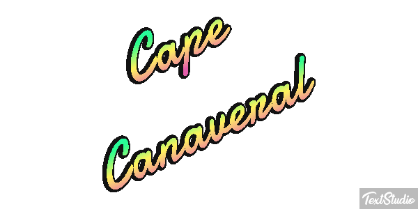 Cape Canaveral Effetto testo