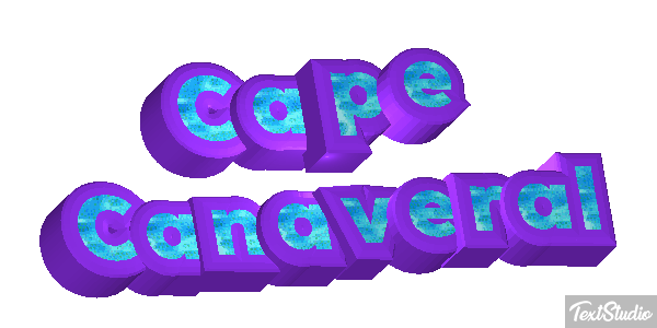 Cape Canaveral Effetto testo