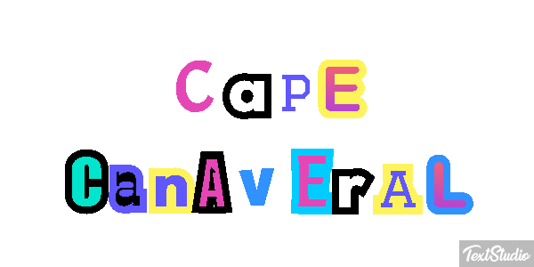 Cape Canaveral Effetto testo