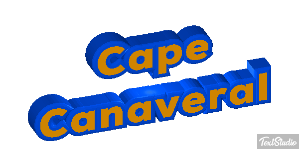 Cape Canaveral Effetto testo
