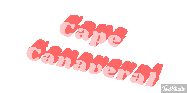 Cape Canaveral Effetto testo