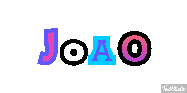 João Text effect