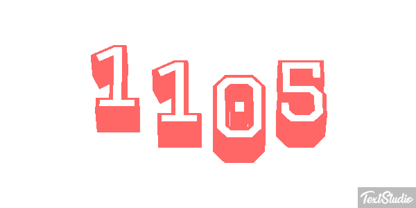 1105 Text effect