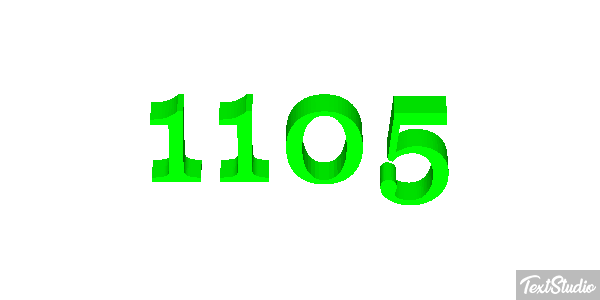 1105 Text effect