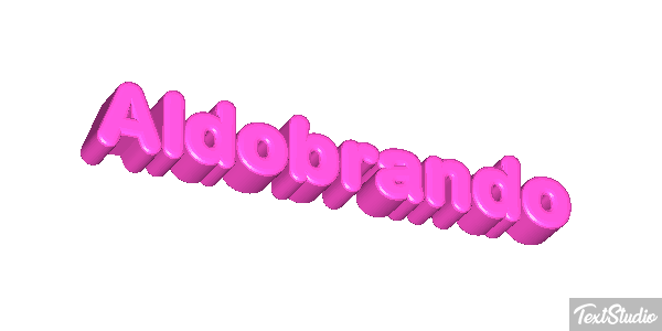 Aldobrando Effetto testo