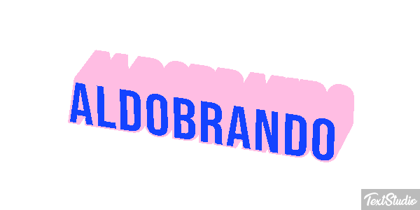 Aldobrando Effetto testo