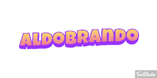 Aldobrando Effetto testo