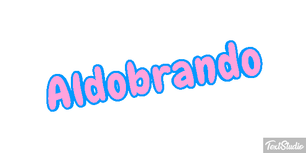 Aldobrando Effetto testo