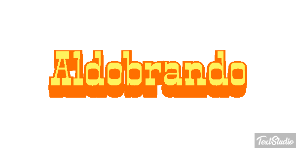 Aldobrando Effetto testo