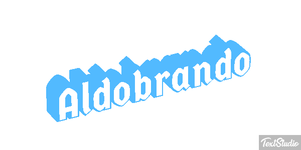 Aldobrando Effetto testo
