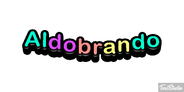 Aldobrando Effetto testo