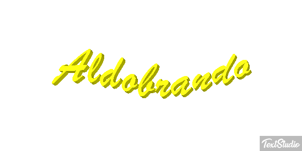 Aldobrando Effetto testo