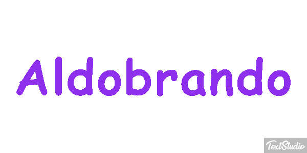 Aldobrando Effetto testo