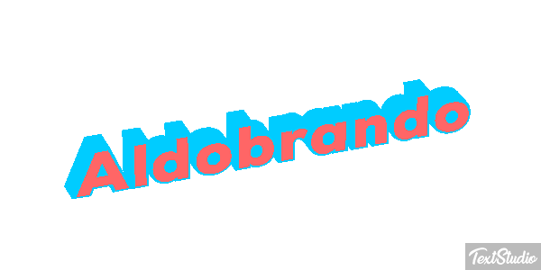 Aldobrando Effetto testo