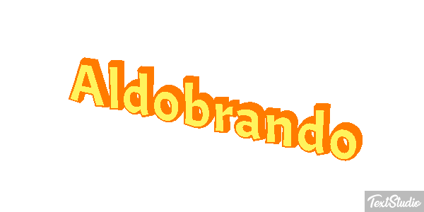 Aldobrando Effetto testo