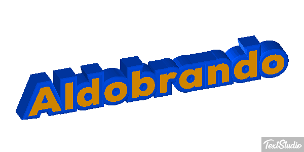 Aldobrando Effetto testo