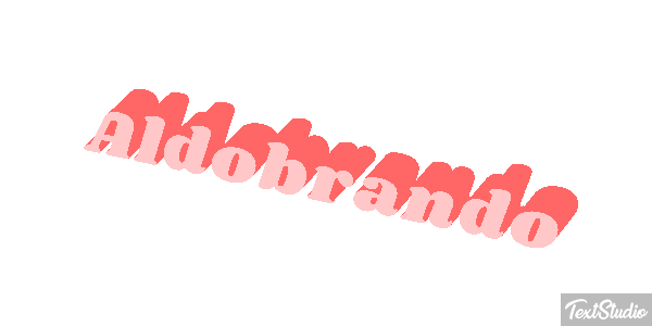 Aldobrando Effetto testo
