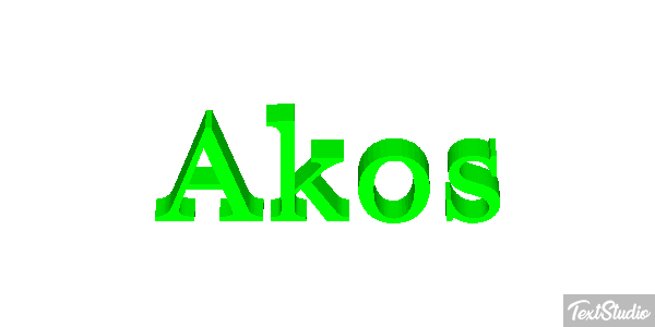 Akos Text effect