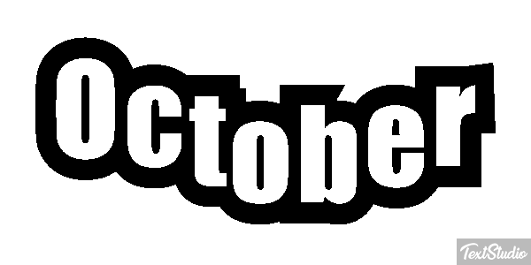 October Text effect