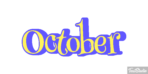 October Text effect