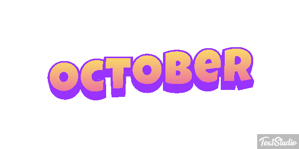 October Text effect