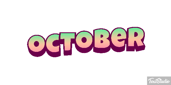 October Text effect