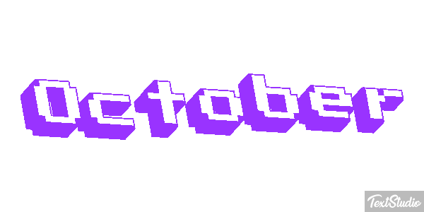 October Text effect