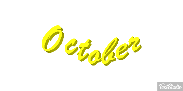 October Text effect