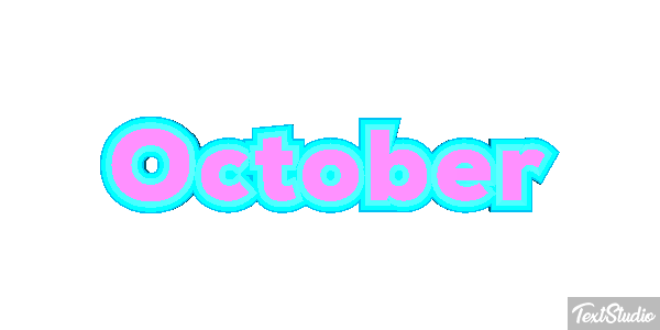 October Text effect