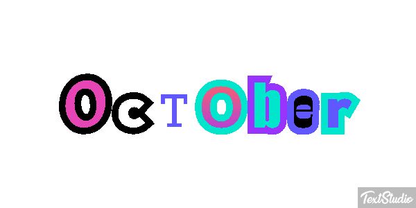 October Text effect