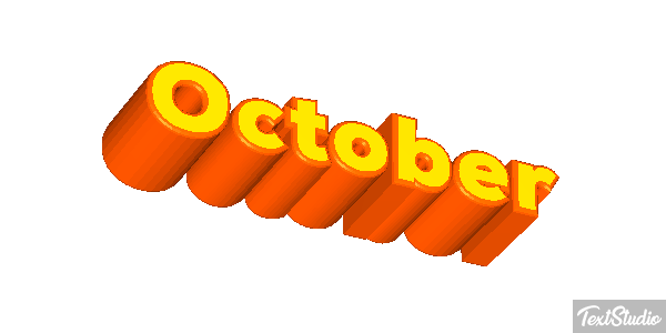October Text effect