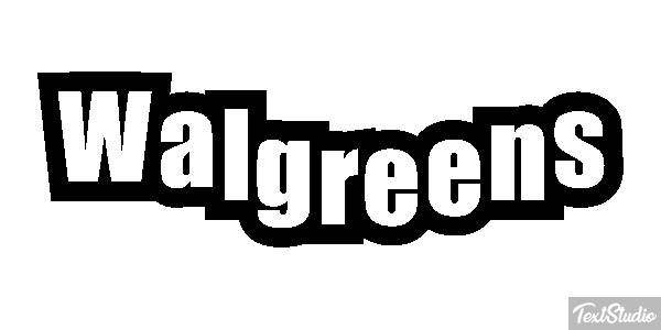 Walgreens Text effect