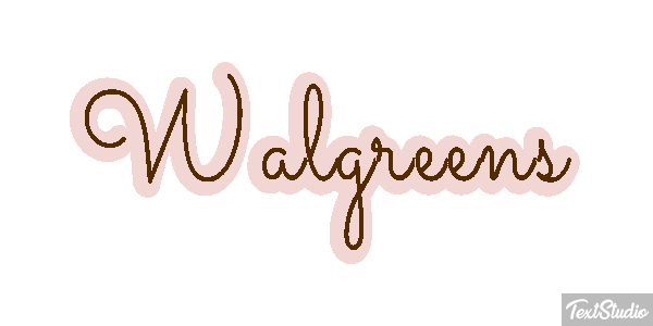Walgreens Text effect