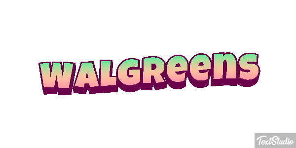 Walgreens Text effect