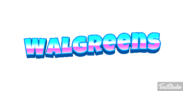 Walgreens Text effect
