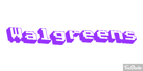 Walgreens Text effect