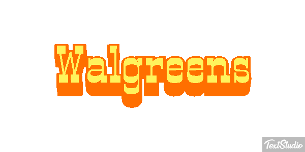 Walgreens Text effect